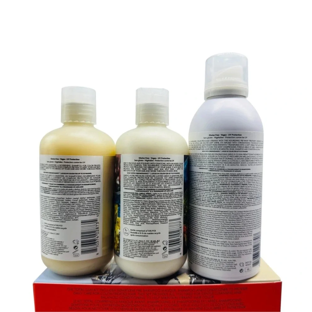 R+Co Gemstone Color Protect Hair Care Set Shampoo Conditioner Masque Bin Deal
